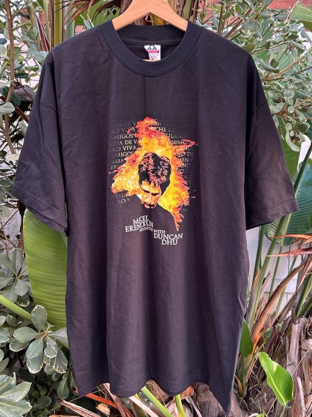 Vintage 1999 SoccerRocks Mikel Erentxun Duncan Dhu Festival T Shirt XL